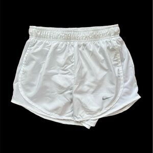Nike Tempo Women’s Brief-Lined Dri-Fit Cooling White Athletic Running Shorts